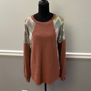 Lovely Melody Multicolor Knit Sweatshirt